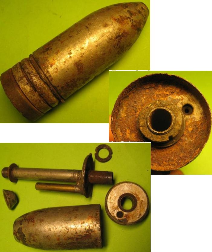 Russian WW2 Diakonov Rifle Grenade Smooth - Click Image to Close
